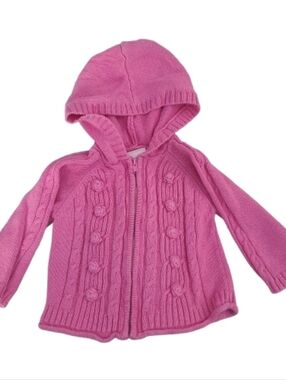 Arizona Jean Company 12 Mo. Pink Knit Kids Jacket